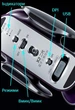 Мышка 2в1 беспроводная Inphic X2 RGB Bluetooth+USB - изображение 7