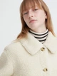 Полушубок женский Тедди Uniqlo 762533331 L Белый (1159799348) - изображение 2