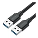 Кабель Ugreen USB 3.0 type A to USB 3.0 type A 1M Black (US128) - изображение 1