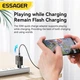 Зарядний пристрій Essager Pinchen 33W Travel Phone Charger USB A + TYPE C EU Black (ECTAC-PCB01-P) - зображення 5