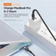Кабель Essager Star 100W USB Charging Cable Type C to Type C 1 м Blue (EXCTT1-XC03) - изображение 3