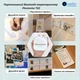 Карманный принтер Phomemo T02 WHITE, для печати этикеток наклеек + 1 рулон термобумаги - изображение 2