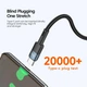 Кабель ESSAGER Star 100W USB Charging Cable Type C to Type C 2 м Black (EXCTT1-XCA01) - изображение 7
