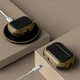 Защитный ударопрочный чехол Air Case для беспроводных наушников AirPods Pro/AirPods Pro 2 коричневый с карабином - изображение 6