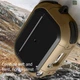 Защитный ударопрочный чехол Air Case для беспроводных наушников AirPods Pro/AirPods Pro 2 коричневый с карабином - изображение 8