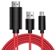 MHL (micro usb 5pin) адаптер дублирование экрана ТВ со смартфона/HDMI 1080P Samsung LG Sony s-m18 (582362135) Красный - изображение 9