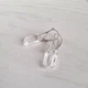 Сережки класичні Hand Made з прозорими кристалами Swarovski Emerald Cut - зображення 3