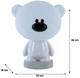 Світильник-нічник Kite Bear LED з акумулятором Білий (K24-490-2-1) - зображення 4