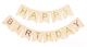 Прапорці Паперові HAPPY BIRTHDAY | Кремовий - зображення 1