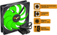 Вентилятор Frime FGF120 3Pin 120 мм Black/Green (FGF120HB3) - изображение 2