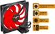 Вентилятор Frime FRF120 3Pin 120 мм Black/Red (FRF120HB3) - изображение 2