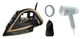 Праска Tefal PUREGLISS Coppertinto & Black FV8064E0 + Відпарювач Tefal Origin Travel DT1034E1 (Комплект) - зображення 1