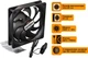 Вентилятор Frime 3pin (Mb) + Molex 2Ball Bearing 120 мм Black (FF12025BB13) - изображение 2