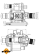 725058 NRF Термостат PSA 1.4D/1.6D/1.6DH 02.06- NRF (725058) - изображение 1