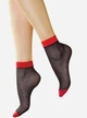 Шкарпетки в горох Lores 20 den Pois one size червоний - зображення 1