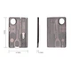 Складной швейцарский нож-карта Victorinox SwissCard Lite Black 13 in 1 Vx07333.T3B1 - изображение 4