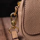 Стильная женская сумка с клапаном из натуральной кожи Vintage 22432 Бежевый - изображение 8