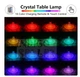 Ночник лампа RGB настільна Rose Diamond Table Lamp LED світильник кристал із USB-зарядкою та пультом ромб - зображення 4