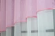 Кухонная занавеска VR-Textil № 047к розовый с белым 270х170 см (50-740) - изображение 3