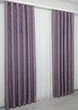 Комплект готовых штор VR-Textil Лен мрамор Pavliani № 1171ш Фиолетовый 150х270 см 2 шт (33-0007) - изображение 5
