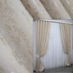 Комплект готовых штор VR-Textil Лен мрамор Pavliani № 1178ш Светло-бежевый 100х270 см 2 шт (31-474) - изображение 1