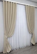 Комплект готовых штор VR-Textil Блэкаут Fusion Dimout № 1152ш бежевый 150х270 см 2 шт (30-968) - изображение 3