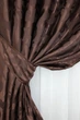 Комплект готовых штор VR-Textil Жаккард Вензель № 092ш Коричневый 150х270 см 2 шт (30-015) - изображение 4