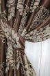 Комплект готовых штор VR-Textil Блэкаут-софт Корона № 1274ш(А) Коричневый с бежевым 150х275 см 2шт (33-0118) - изображение 4