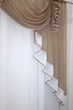 Кухонный ламбрекен VR-Textil № 107к с тюлью какао с белым 200х170 см (52-0393) - изображение 6