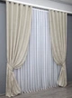 Комплект готовых штор VR-Textil Жаккард Sultan XO №1281ш Светло-бежевый 150х270 см 2 шт (33-0130) - изображение 3