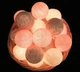 Гирлянда из ниточных шариков CBL Pink-Grey 20 шт от батареек, 2.5 м - изображение 1