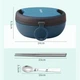 Круглый герметичный ланч бокс со столовыми приборами Bowl, 500 мл - синий - изображение 5