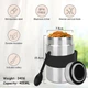 Металевий ланч бокс - термос із ложкою Soup 400 мл, Silver чорний - зображення 2