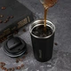 Металлическая термокружка Coffe Tumbler 500 мл - черная - изображение 2