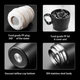 Металевий термос Mini ring cup із кришкою-чашкою, 500 мл - чорний - зображення 6