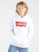 Подростковое теплое худи для мальчика Levi`s LVB-Batwing Screenprint Hoodie 9E8778-001-LV 158-164 см Белое (3665115259261) - изображение 1