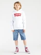 Подростковое теплое худи для мальчика Levi`s LVB-Batwing Screenprint Hoodie 9E8778-001-LV 158-164 см Белое (3665115259261) - изображение 3