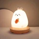 Детский аккумуляторный LED ночник на подставке - Зайчик - изображение 5