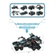 Конструктор Qman 1413 8в1 транспорт поліції - мега машина, набір 8 шт - зображення 3
