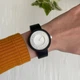 Женские силиконовые часы-конструктор actimer, черный ремешок, циферблат ring stone - изображение 2