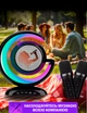 Караоке система Bluetooth Колонка з LED підсвічуванням з 2 мікрофонами Su-Yosd YS-110 Чорна Нічник Бездротовий - зображення 10