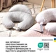 Подушка для кормления Диванчик Sei Design 60х70х16 см хлопок антиаллергенное волокно горошек серый (8-35409*002) - изображение 10