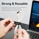 Стяжка для кабелів Vention Hook & Loop Cable Tie 120мм x 12мм Black (KANB0) (KANB0) - зображення 7