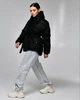 Жіноча куртка з поясом X-Woyz LS-8881-81 L чорний - изображение 7