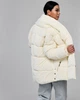 Зимова куртка жіноча з поясом X-Woyz LS-8881-3 55583 L молочний - зображення 2