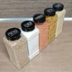 Набор пластиковых емкостей для сыпучих с наклейками (10 шт.) (Kit-10-black-N) - изображение 6