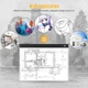 Световой планшет для рисования и копирования с LED-подсветкой А3 формата Kinder Goods Черный - изображение 10