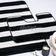 Набор ковриков в ванную комнату Confetti Saidtex 8352 Black 60х100 и 60х50 см Черный+Белый - изображение 8