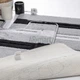 Набор ковриков в ванную комнату Confetti Saidtex 8352 Platinum 60х100 и 60х50 см Серый - изображение 2