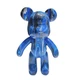Флюидный медвежонок Punk Fluid Bear Bearbrick с красками, набор для творчества сделай сам DIY мишка 33 см - изображение 8
